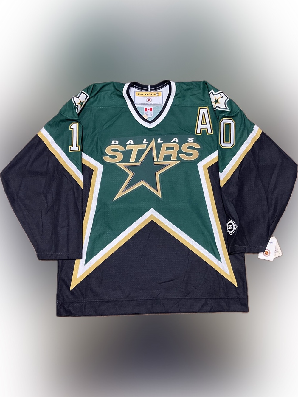 NWT Dallas Stars Brenden Morrow Autographed KOHO NHL Hockey Jersey Size L